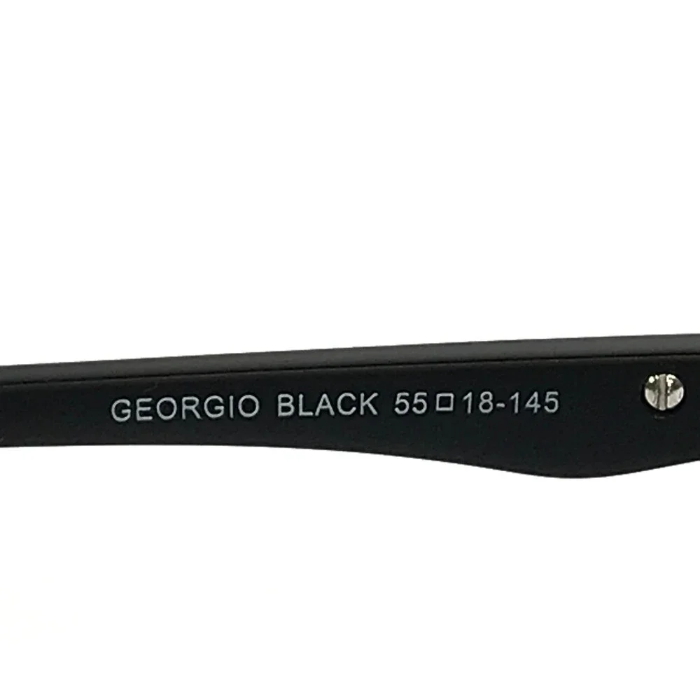 Serafina Eyewear Eyeglasses Frames GEORGIO BLACK Rectangle Half Rim55-18-145